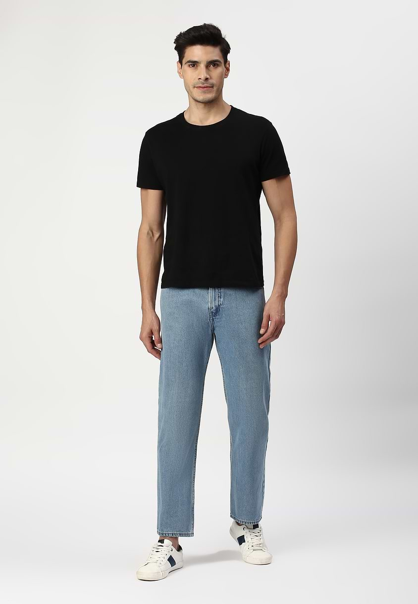 UnExcess Pledge | Mid Indigo High Rise Straight Jeans