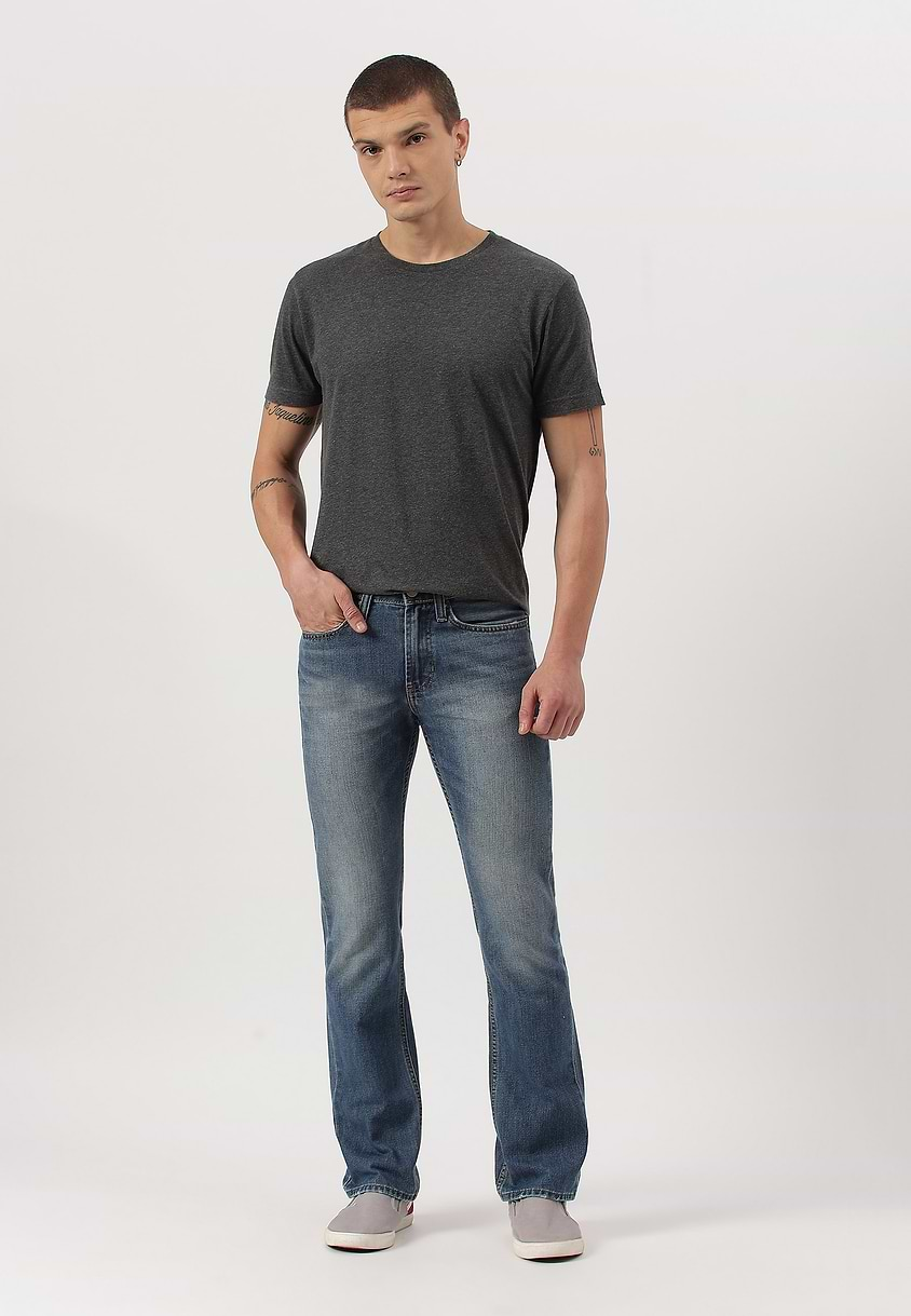 UnExcess Pledge | Mid Indigo Mid Rise Slim Jeans