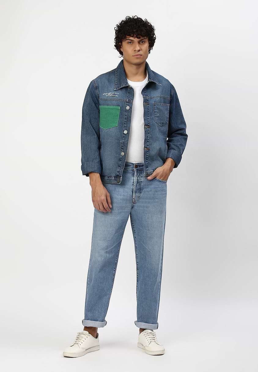 UnExcess Pledge | Mid Indigo High Rise Straight Jeans