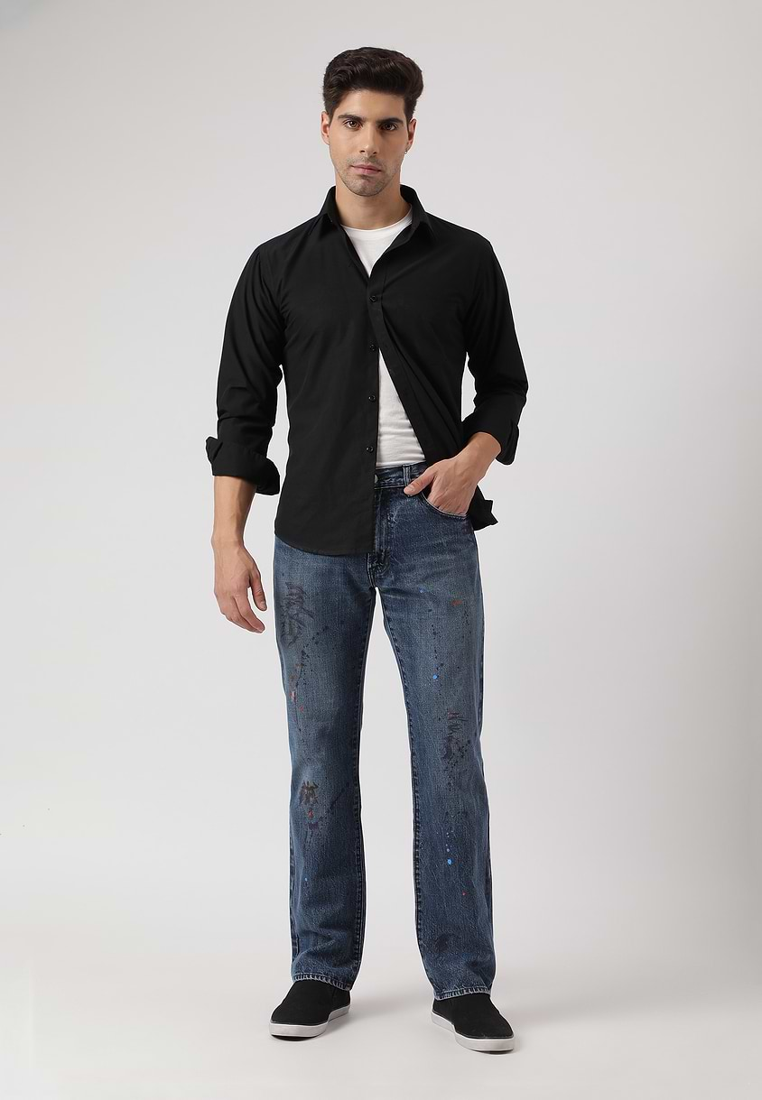 UnExcess Pledge | Mid Indigo Mid Rise Straight Jeans