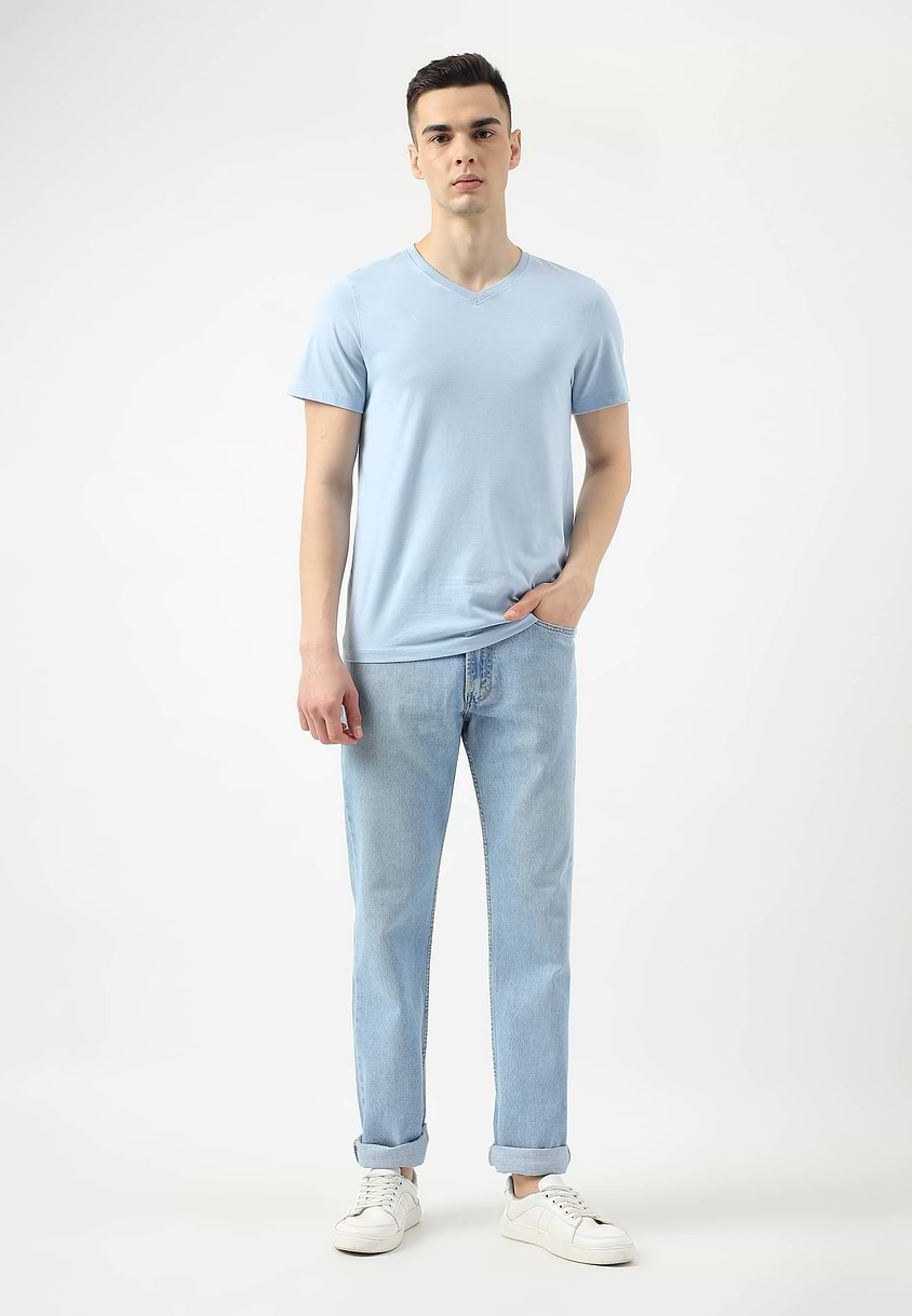 UnExcess Pledge | Light Indigo Mid Rise Slim Jeans