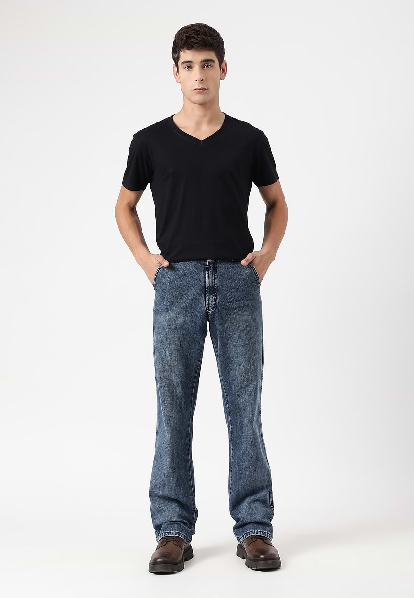 UnWaste Pledge | Dark Indigo Mid Rise Straight Jeans