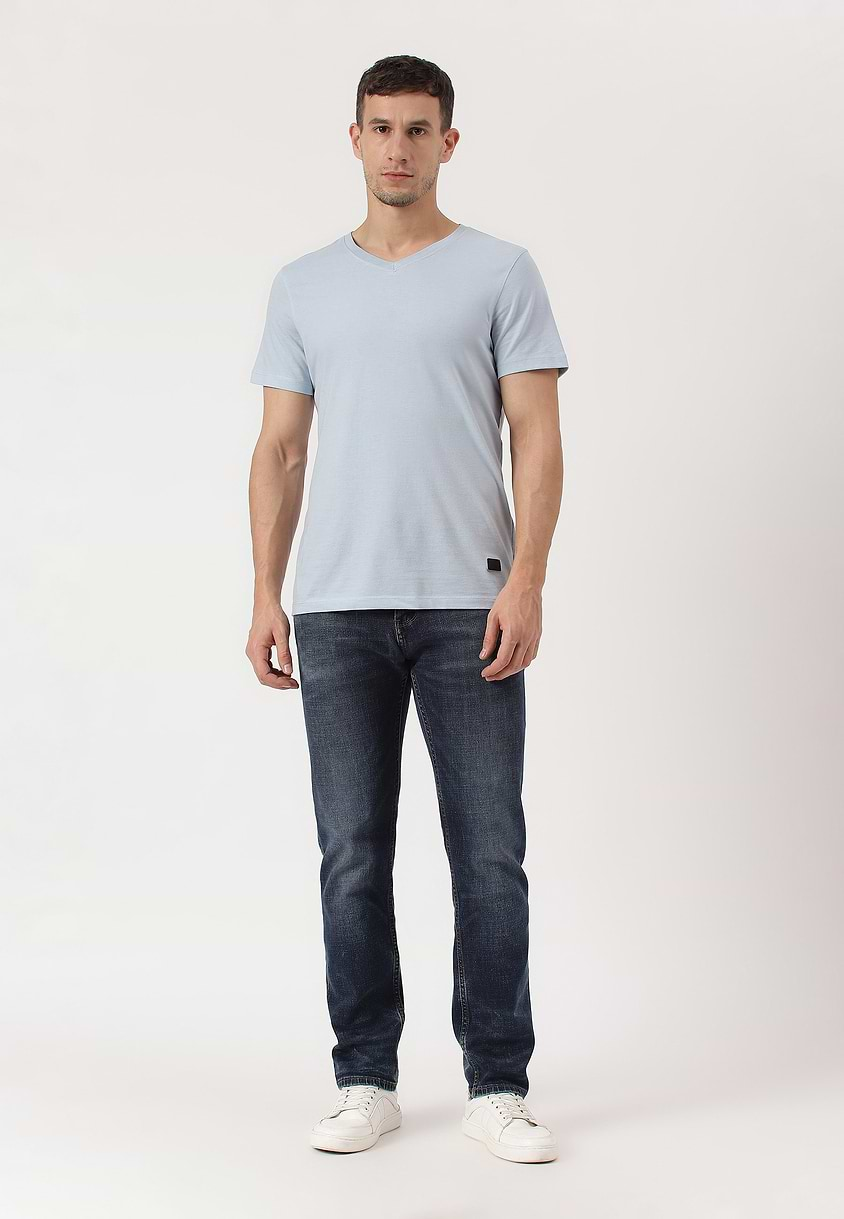 UnExcess Pledge | Mid Indigo Mid Rise Slim Jeans