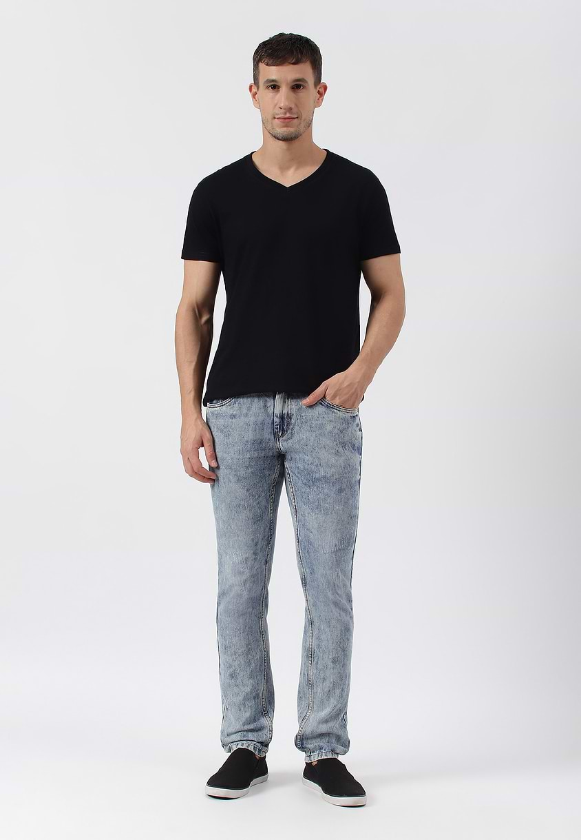 UnExcess Pledge | Mid Indigo Low Rise Slim Jeans