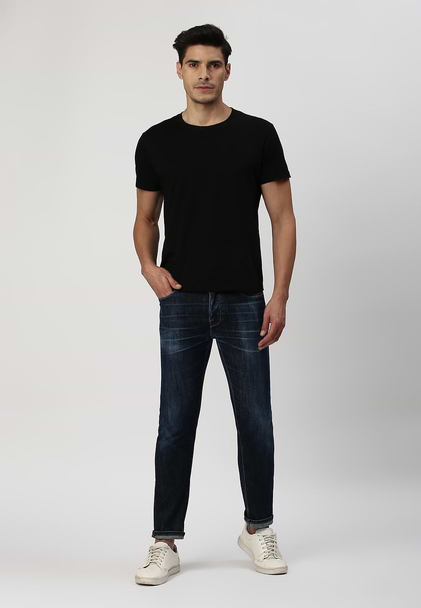 UnWaste Pledge | Dark Indigo Low Rise Slim Jeans