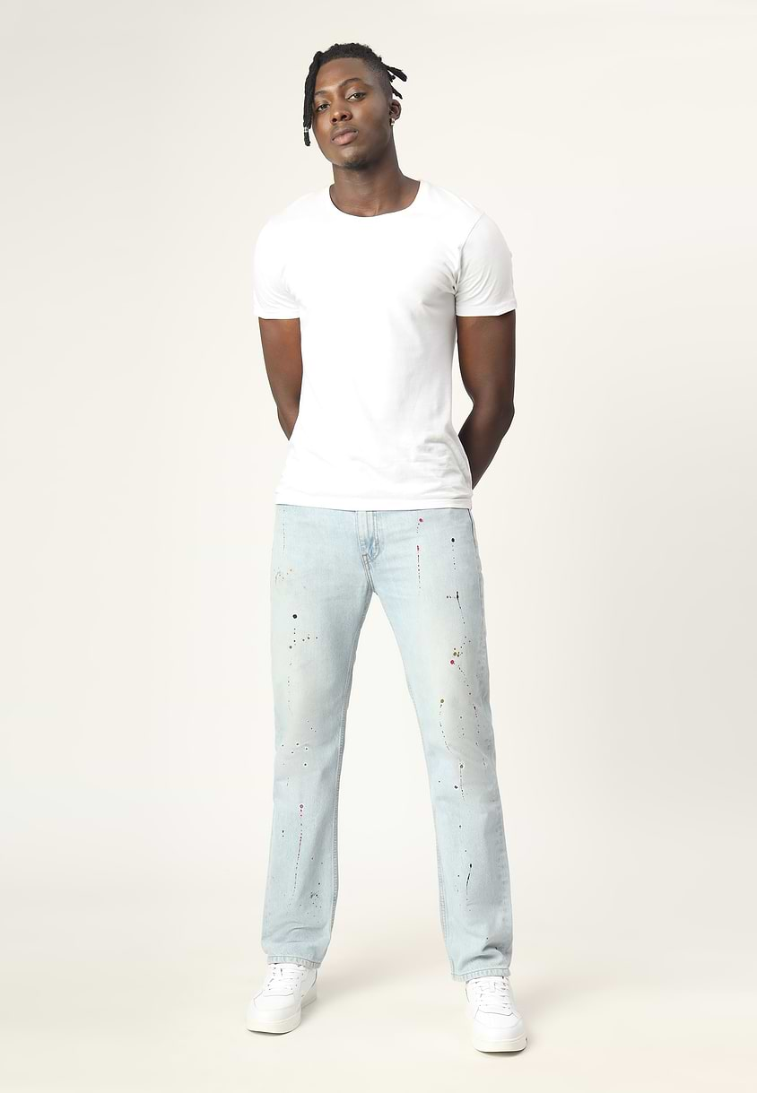 UnExcess Pledge | Mid Indigo High Rise Straight Jeans