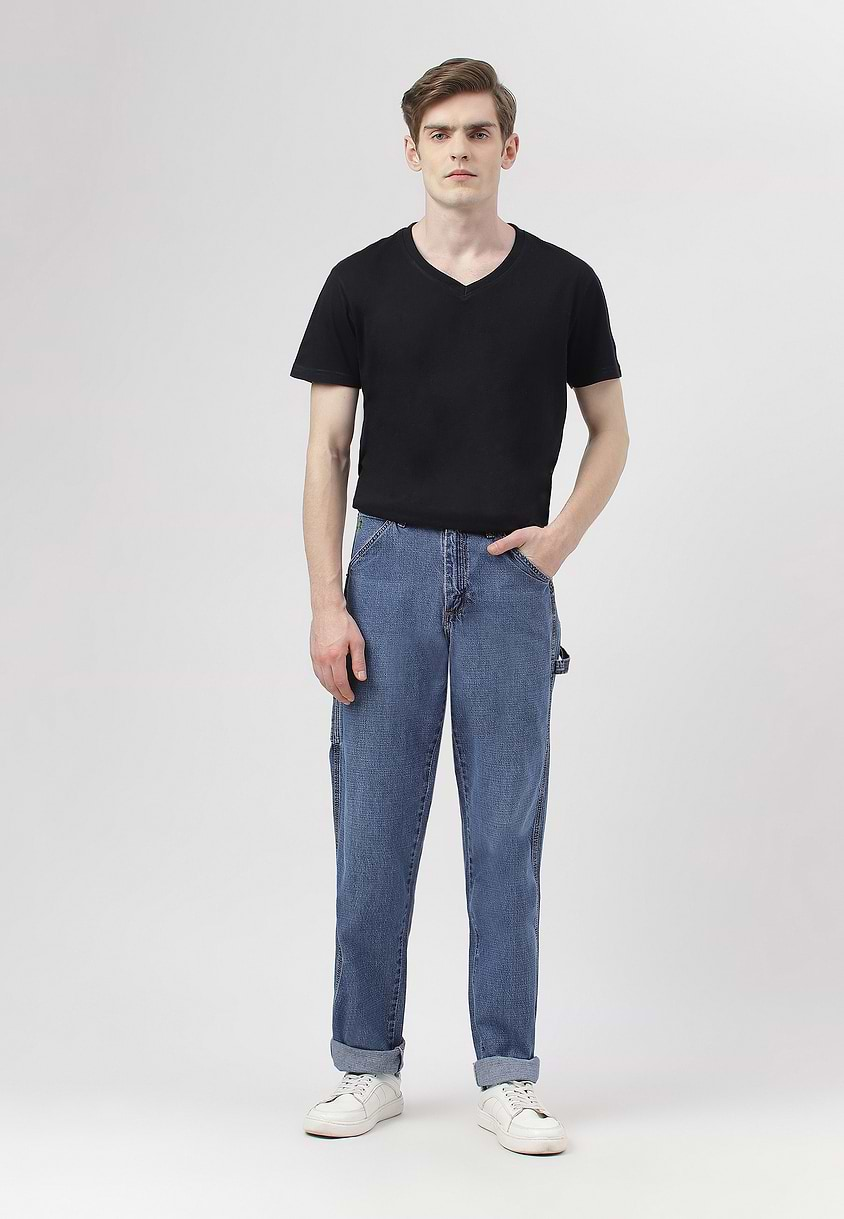 UnWaste Pledge | Dark Indigo Mid Rise Slim Jeans