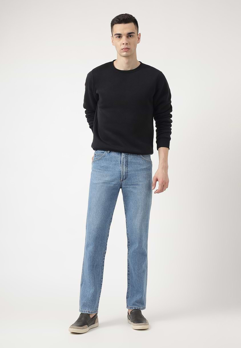 UnExcess Pledge | Mid Indigo High Rise Straight Jeans