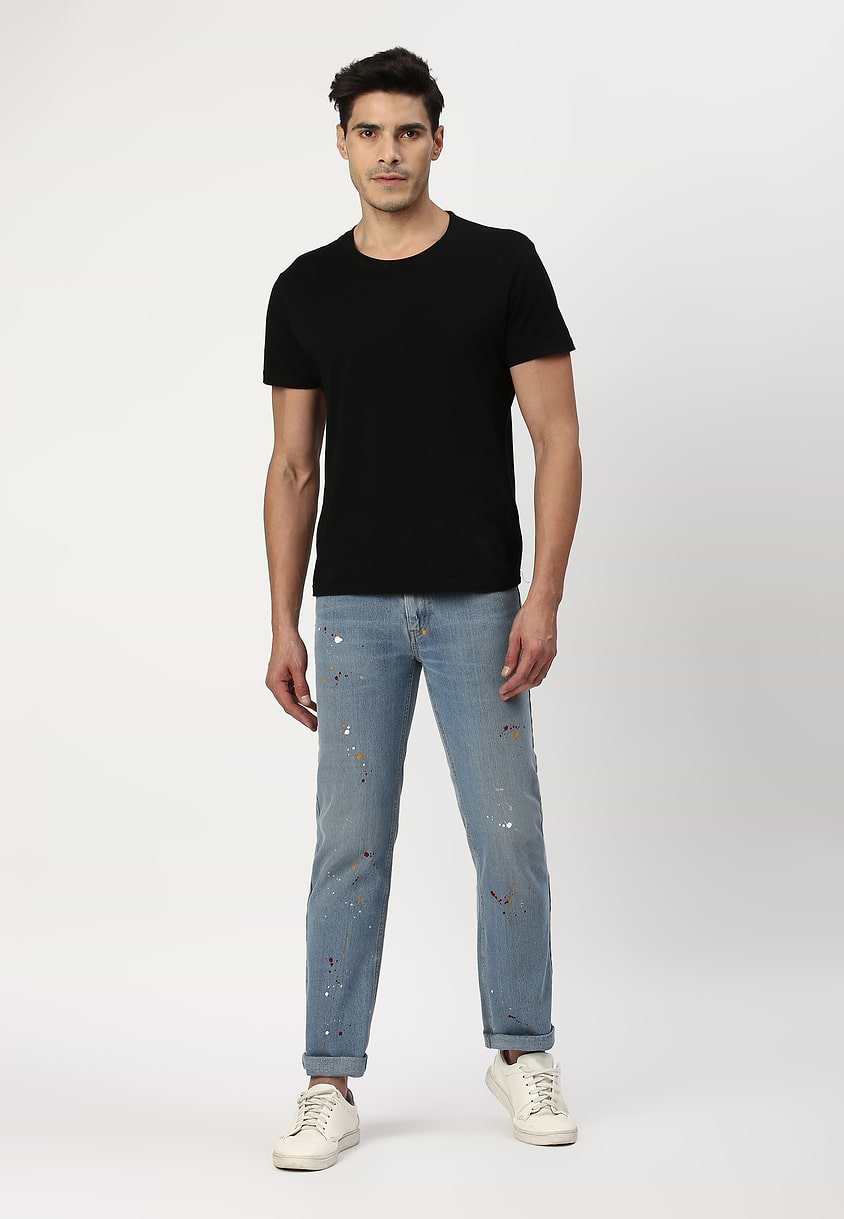 UnExcess Pledge | Light Indigo Low Rise Straight Jeans