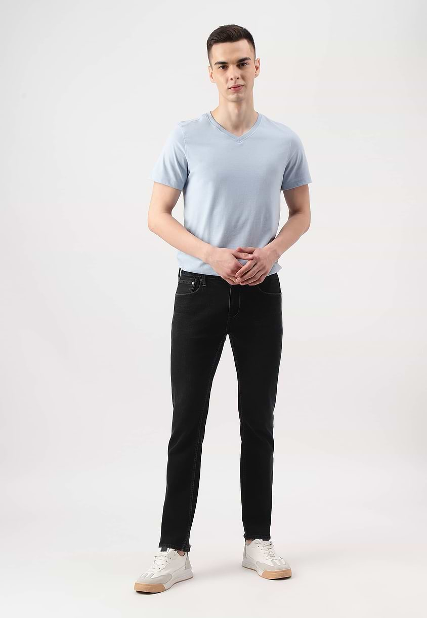 UnExcess Pledge | Black Mid Rise Slim Jeans