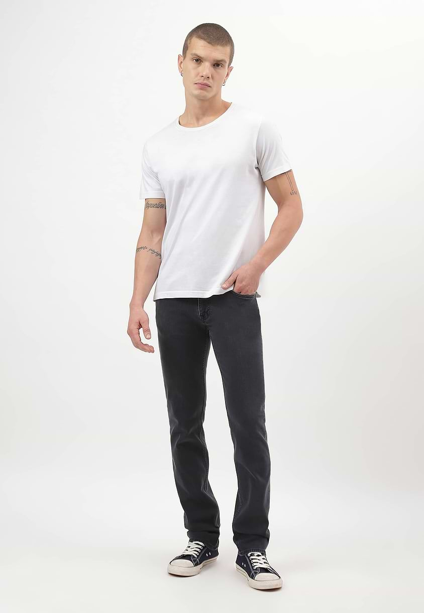 UnWaste Pledge | Grey Mid Rise Slim Jeans