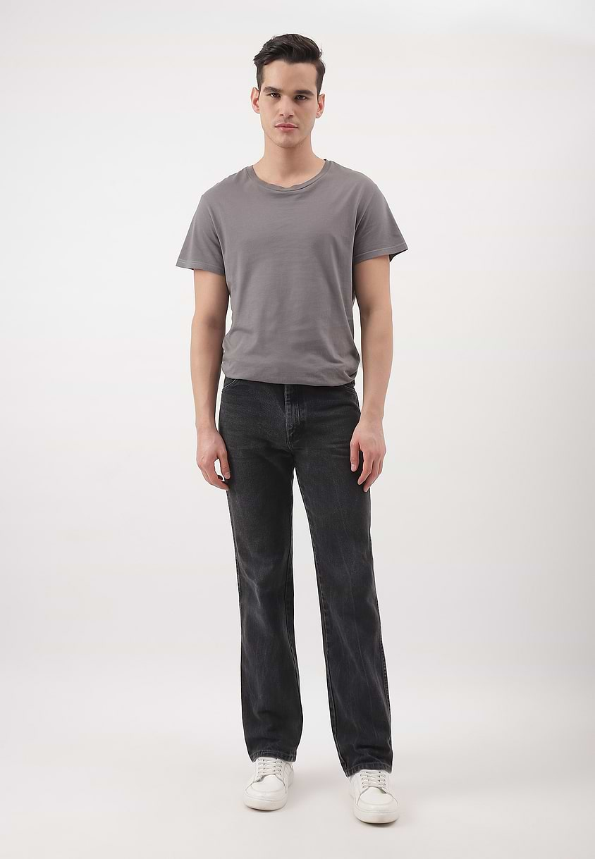 UnWaste Pledge | Grey High Rise Straight Jeans