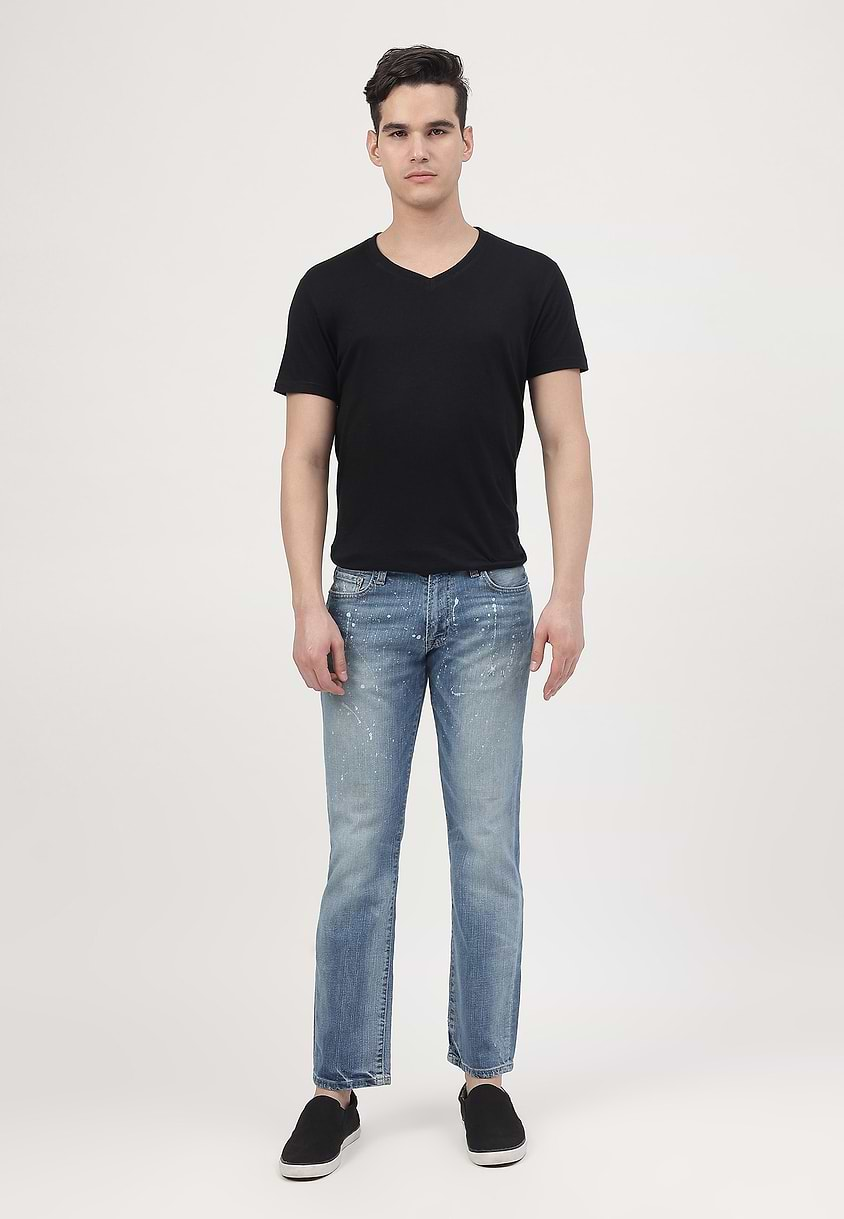 UnExcess Pledge | Mid Indigo Low Rise Straight Jeans