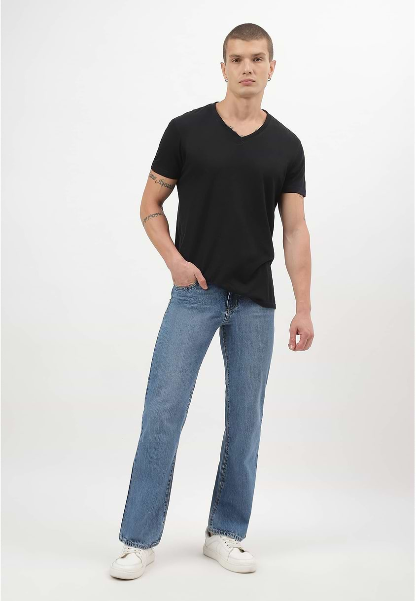 UnExcess Pledge | Mid Indigo Mid Rise Straight Jeans