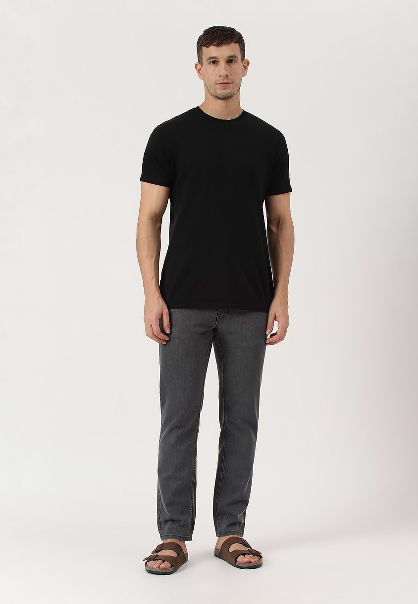 UnWaste Pledge | Grey Mid Rise Slim Jeans