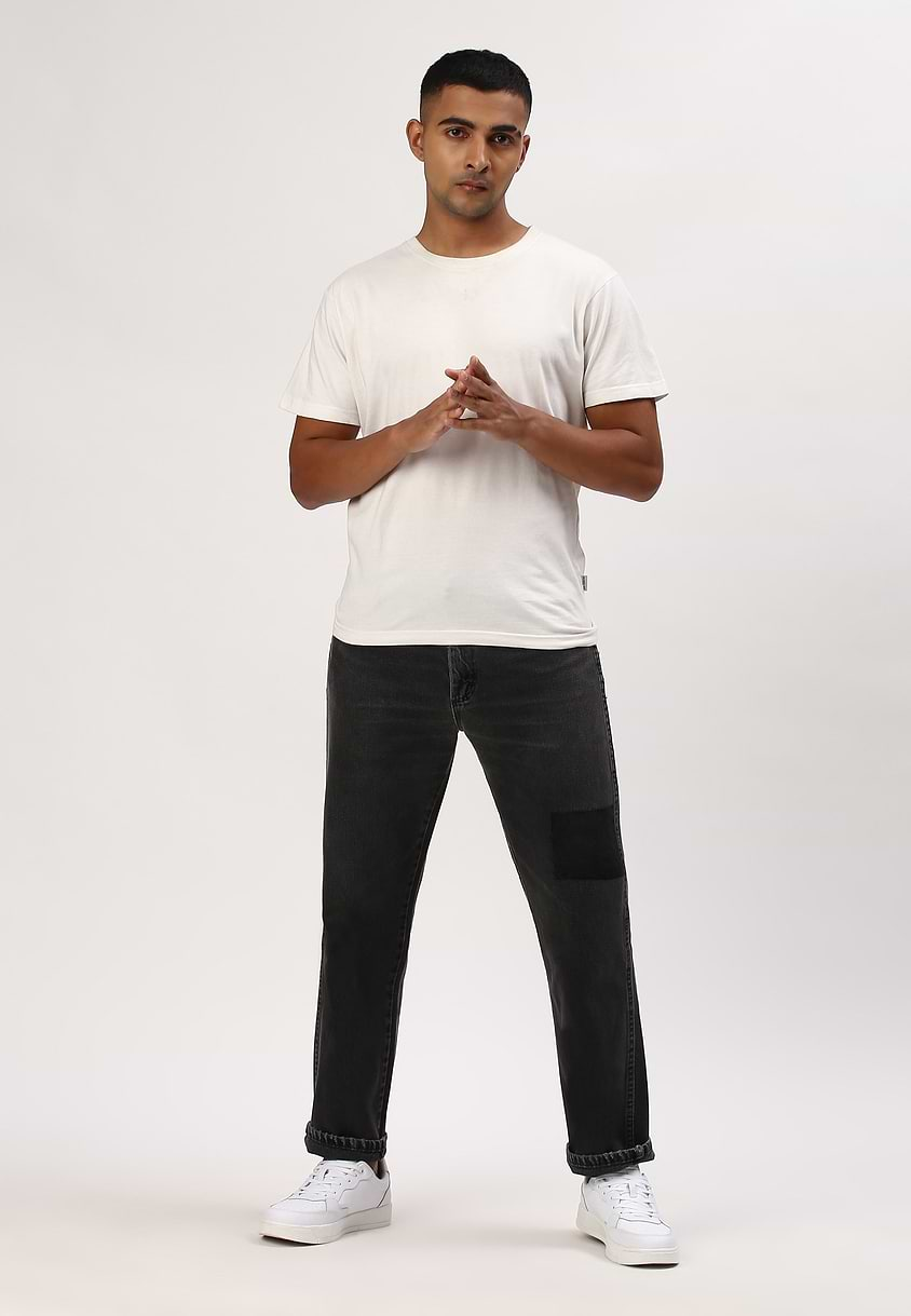 UnWaste Pledge | Grey Mid Rise Straight Jeans