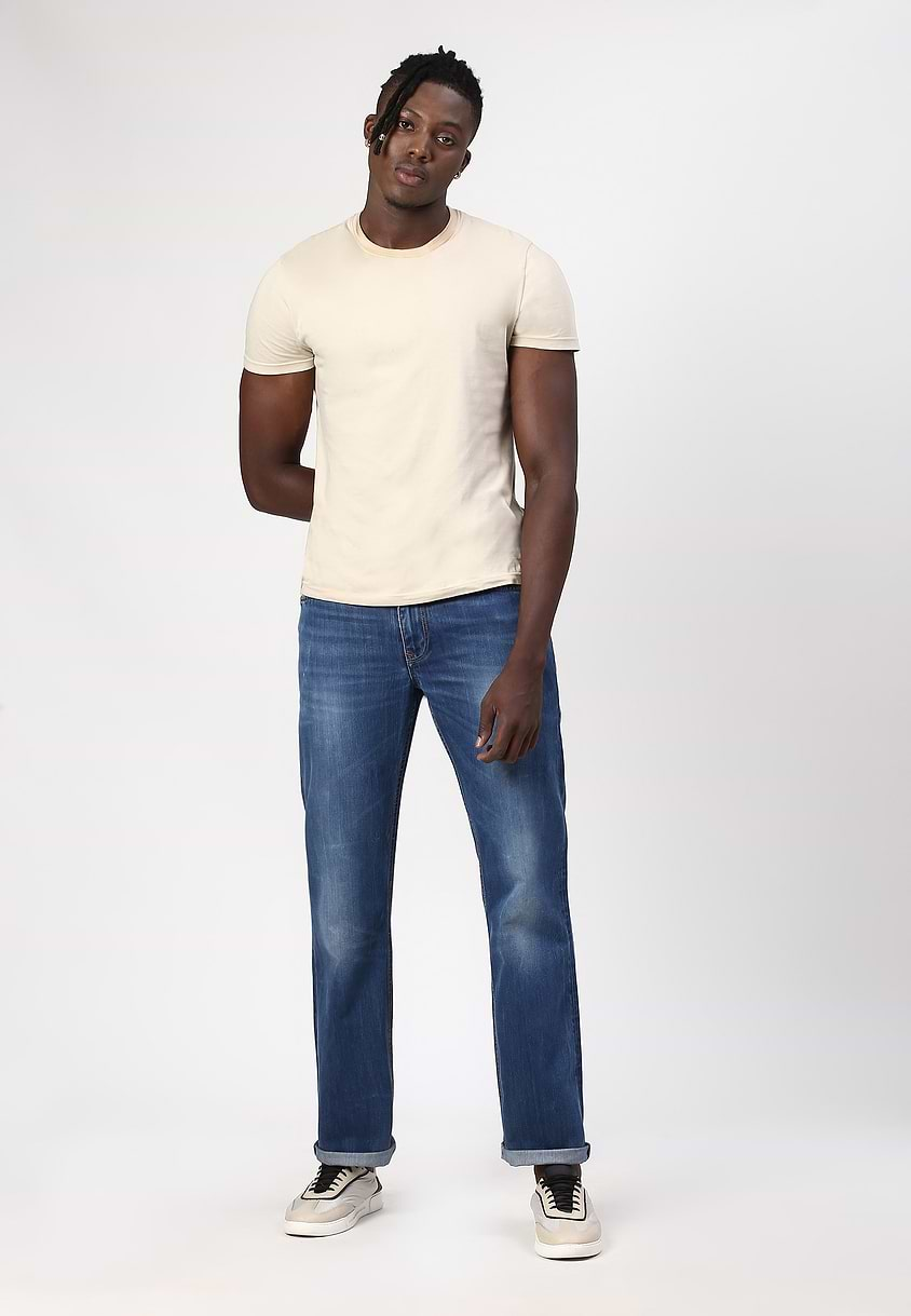 UnWaste Pledge | Dark Indigo Mid Rise Straight Jeans