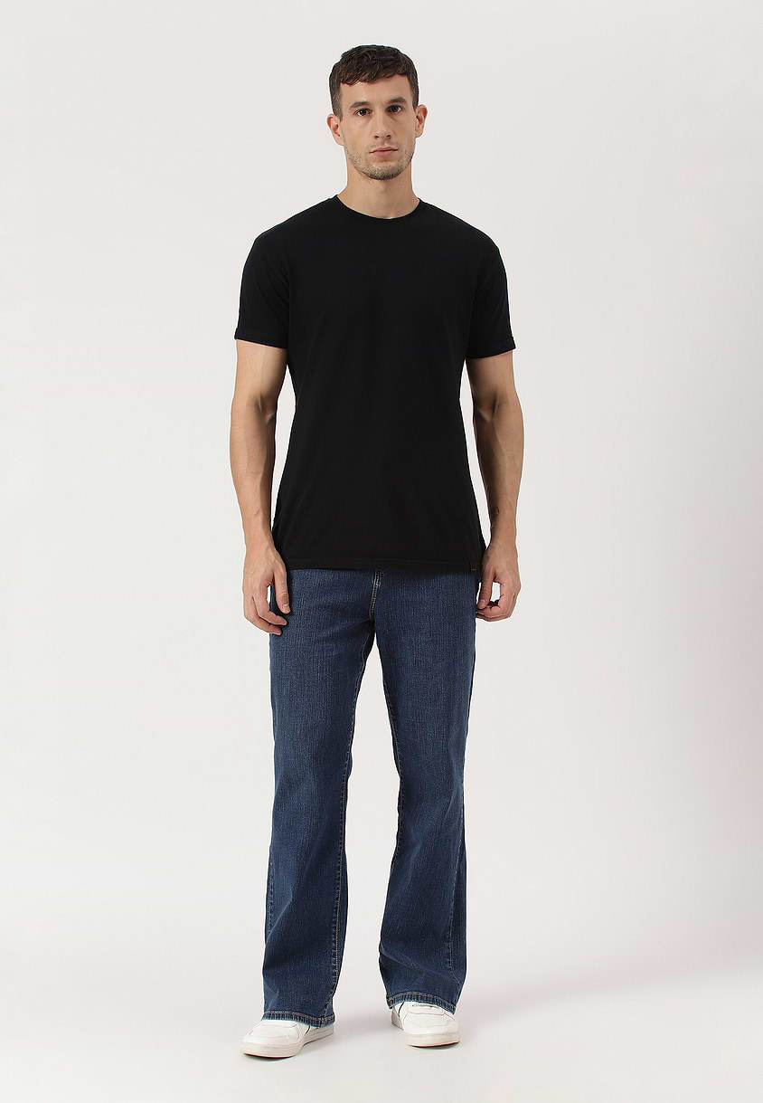 UnWaste Pledge | Dark Indigo High Rise Bootcut Jeans