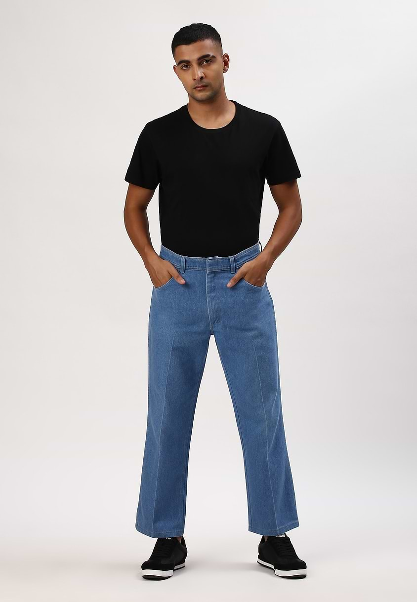 UnExcess Pledge | Light Indigo High Rise Straight Jeans