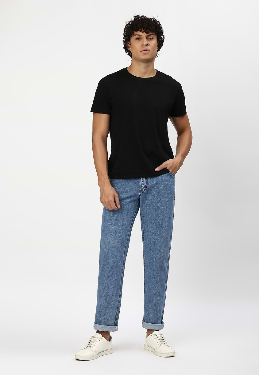 UnExcess Pledge | Light Indigo Mid Rise Straight Jeans