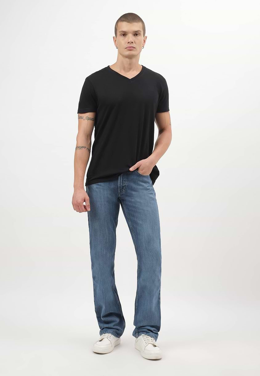 UnExcess Pledge | Mid Indigo Low Rise Bootcut Jeans