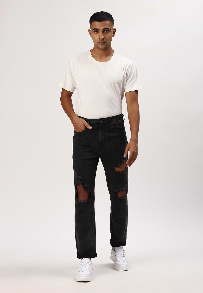 UnExcess Pledge | Black High Rise Slim Jeans