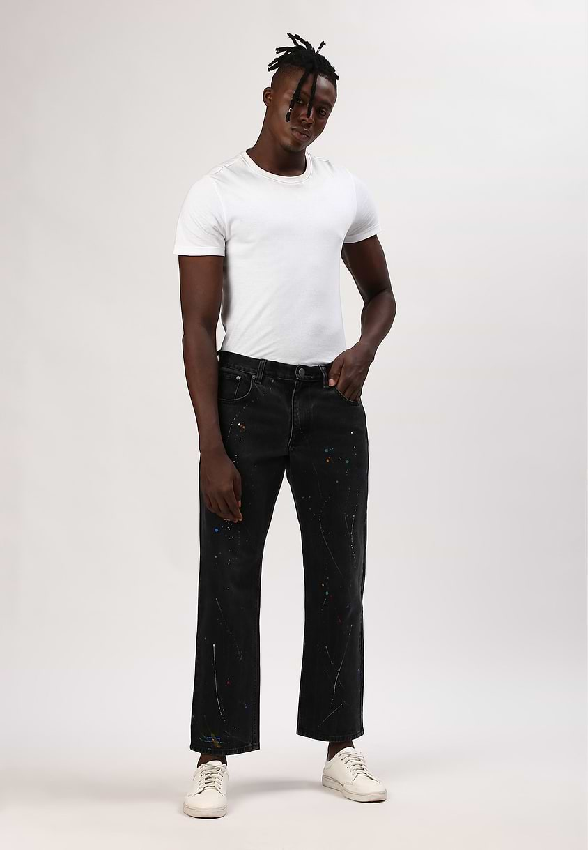 UnExcess Pledge | Black Mid Rise Straight Jeans