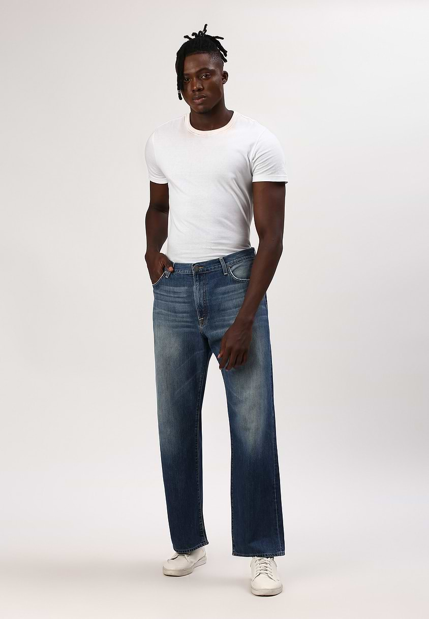 UnWaste Pledge | Dark Indigo High Rise Baggy Jeans