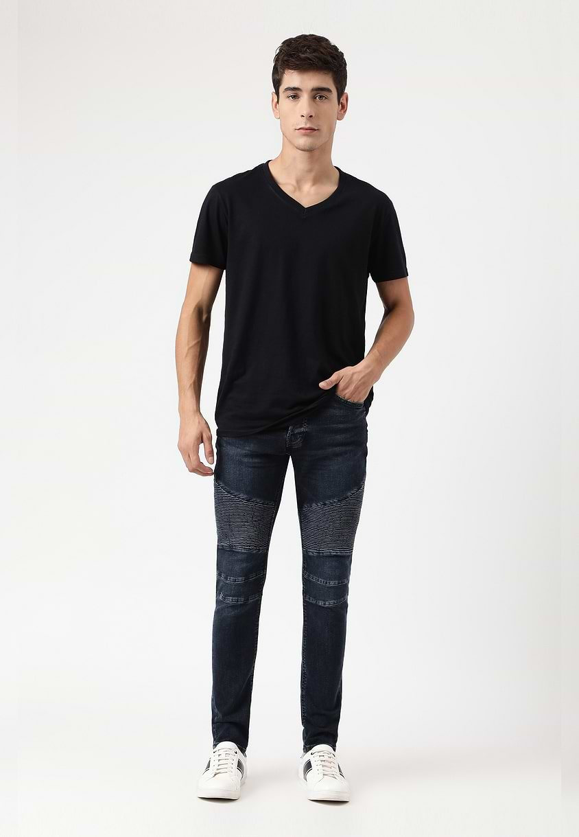 UnWaste Pledge | Dark Indigo Mid Rise Skinny Jeans