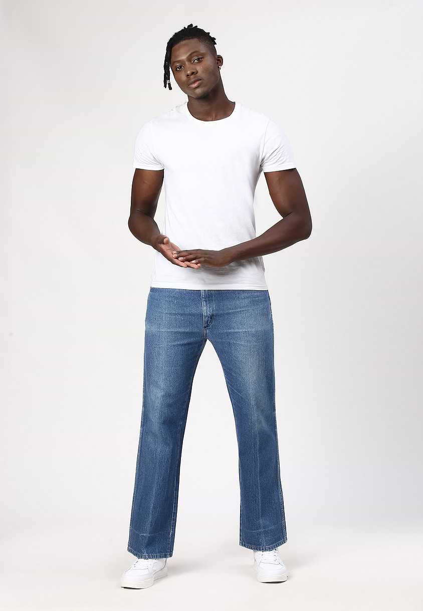 UnExcess Pledge | Mid Indigo High Rise Bootcut Jeans