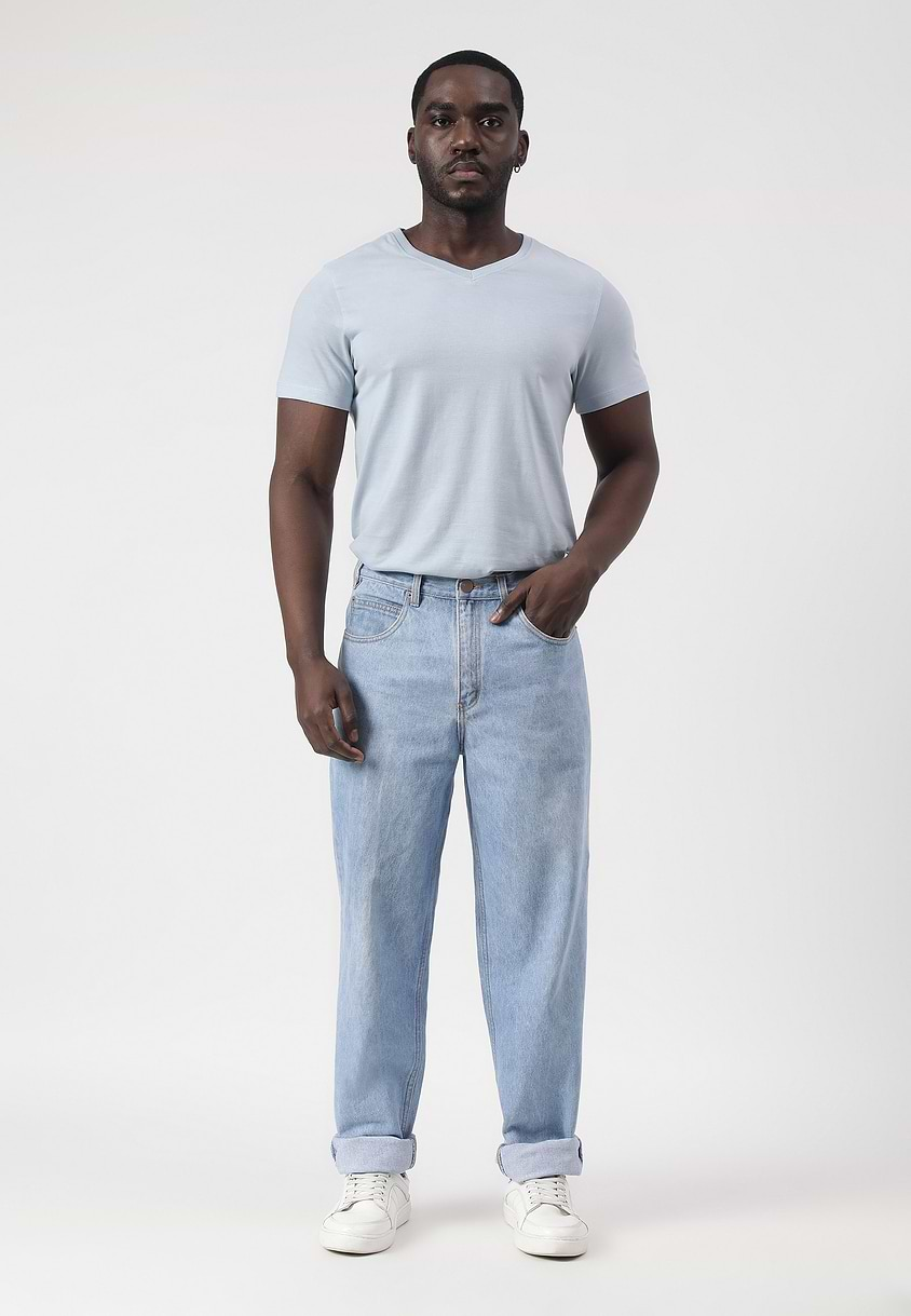 UnExcess Pledge | Light Indigo High Rise Slim Jeans