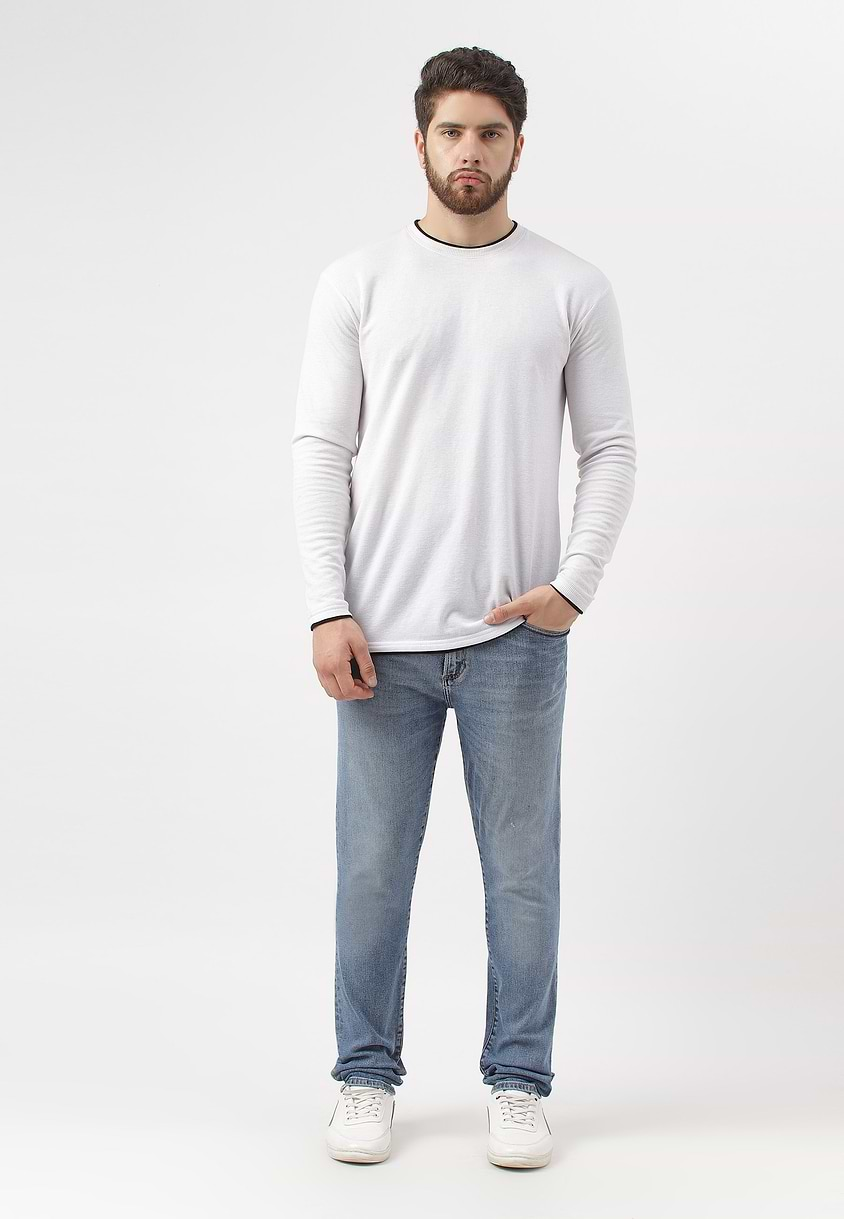 UnExcess Pledge | Mid Indigo Mid Rise Slim Jeans