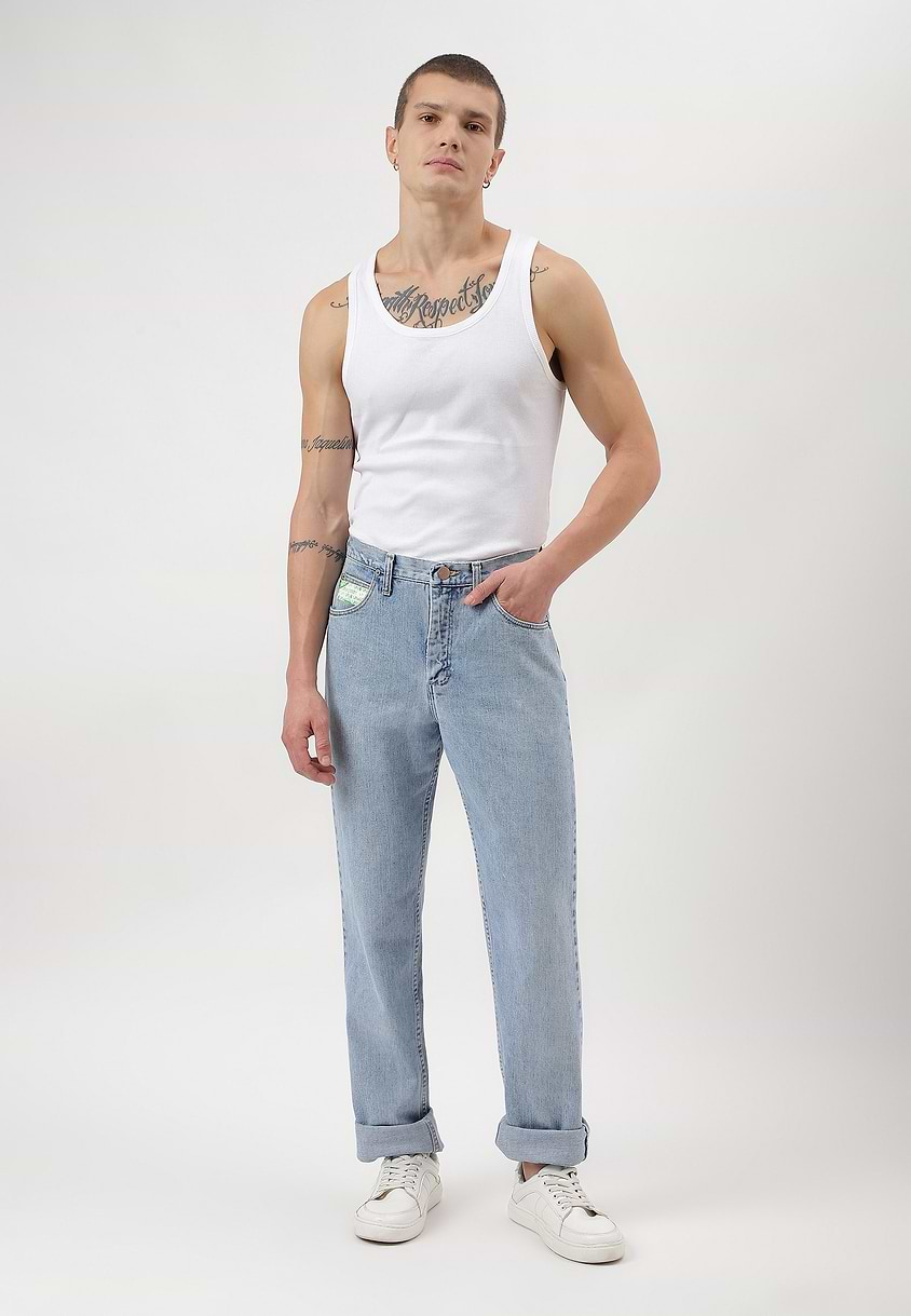 UnExcess Pledge | Light Indigo High Rise Straight Jeans