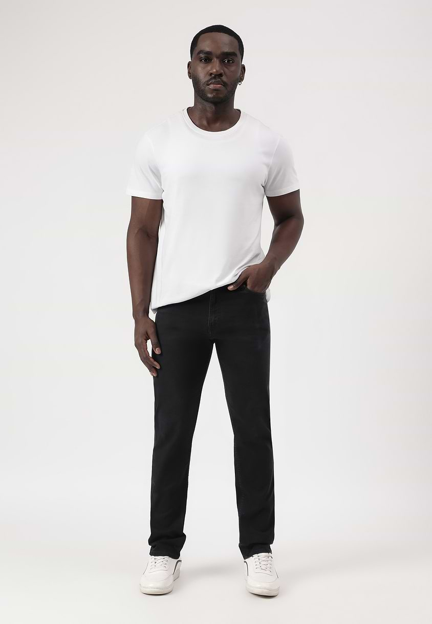 UnExcess Pledge | Black Mid Rise Slim Jeans