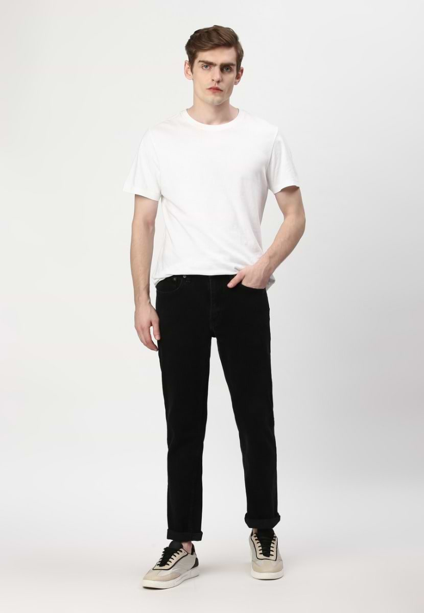 UnExcess Pledge | Black Mid Rise Slim Jeans