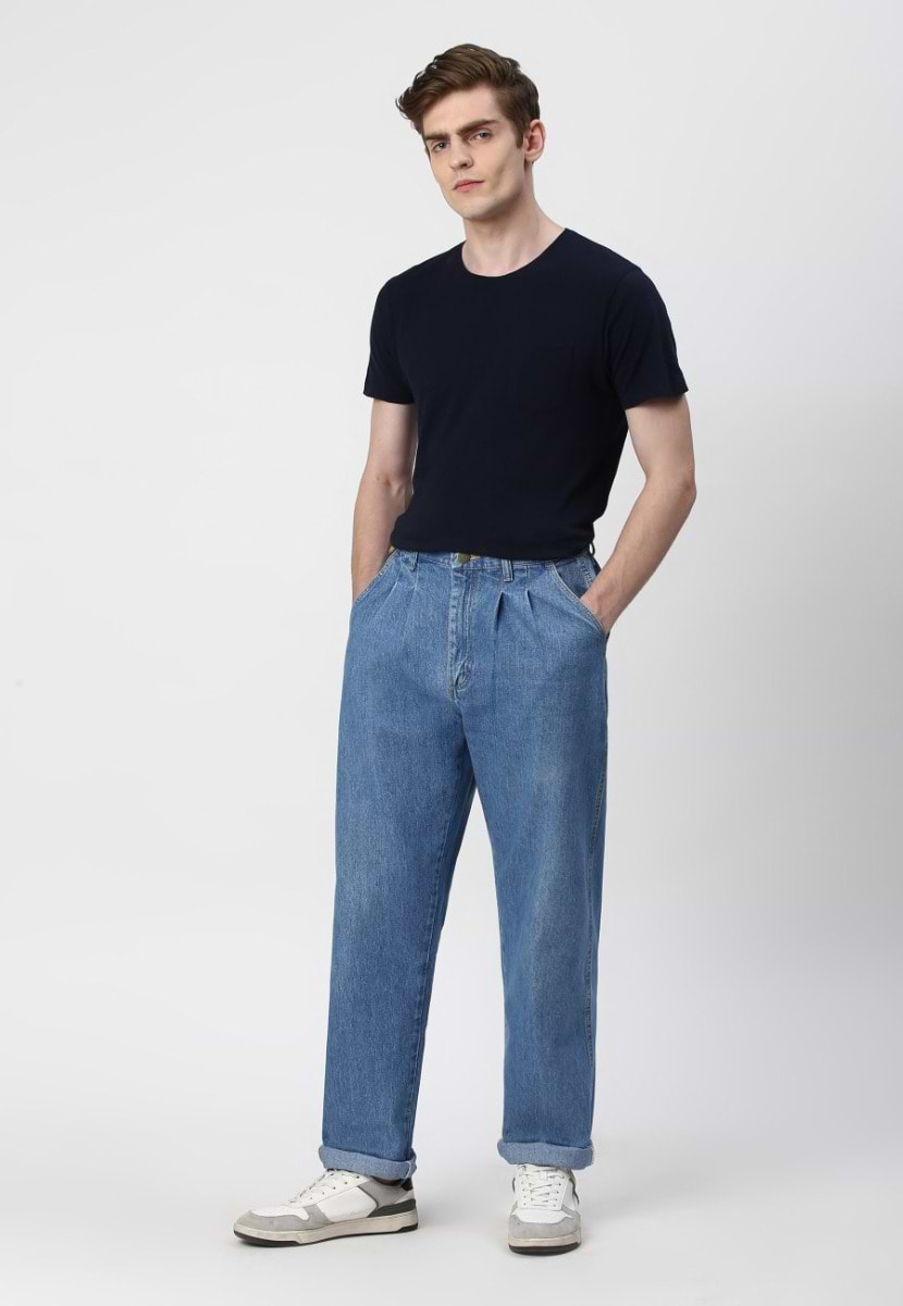 UnExcess Pledge | Mid Indigo High Rise Slim Jeans