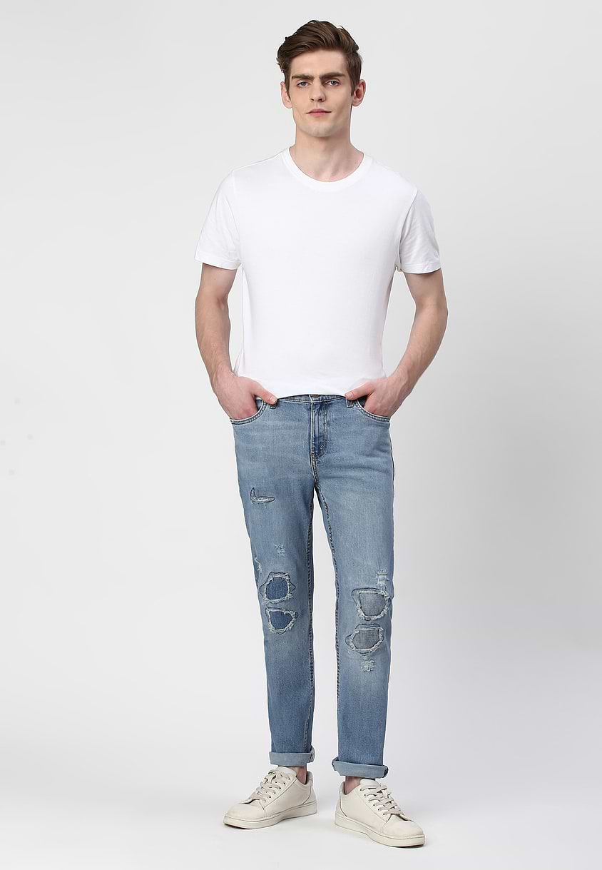 UnExcess Pledge | Light Indigo Mid Rise Skinny Jeans