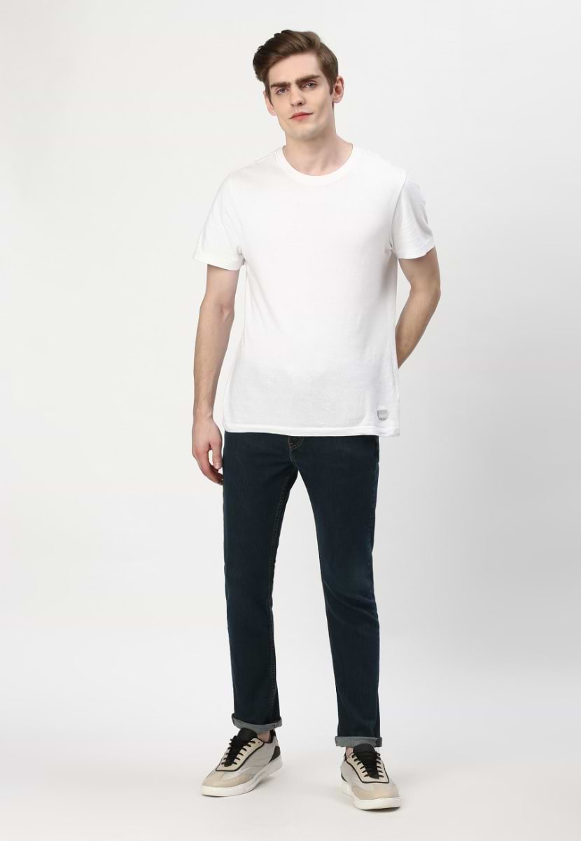 UnWaste Pledge | Dark Indigo Mid Rise Skinny Jeans