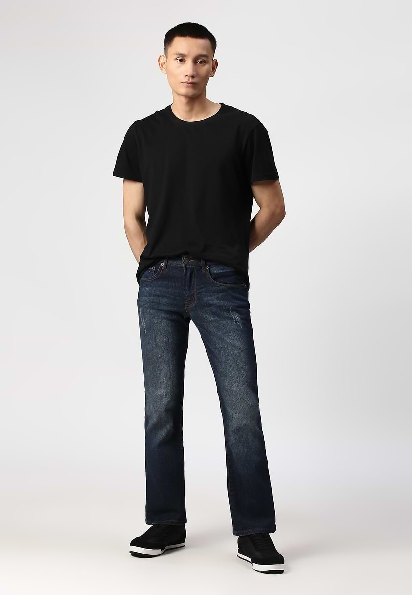 UnWaste Pledge | Dark Indigo Low Rise Straight Jeans