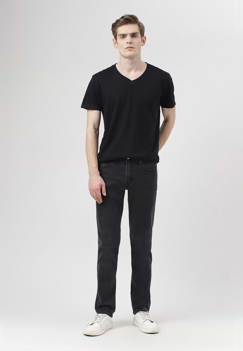 UnExcess Pledge | Black Low Rise Slim Jeans