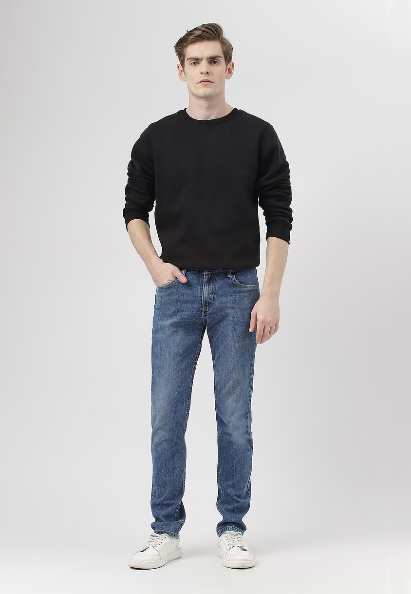 UnWaste Pledge | Dark Indigo Mid Rise Skinny Jeans