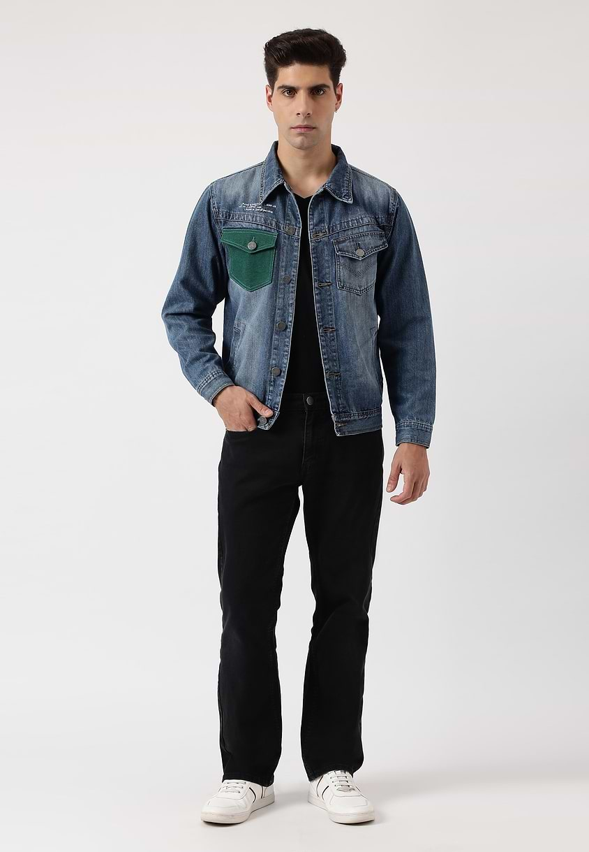 UnCrave Pledge | Dark Indigo Regular Trucker Jacket