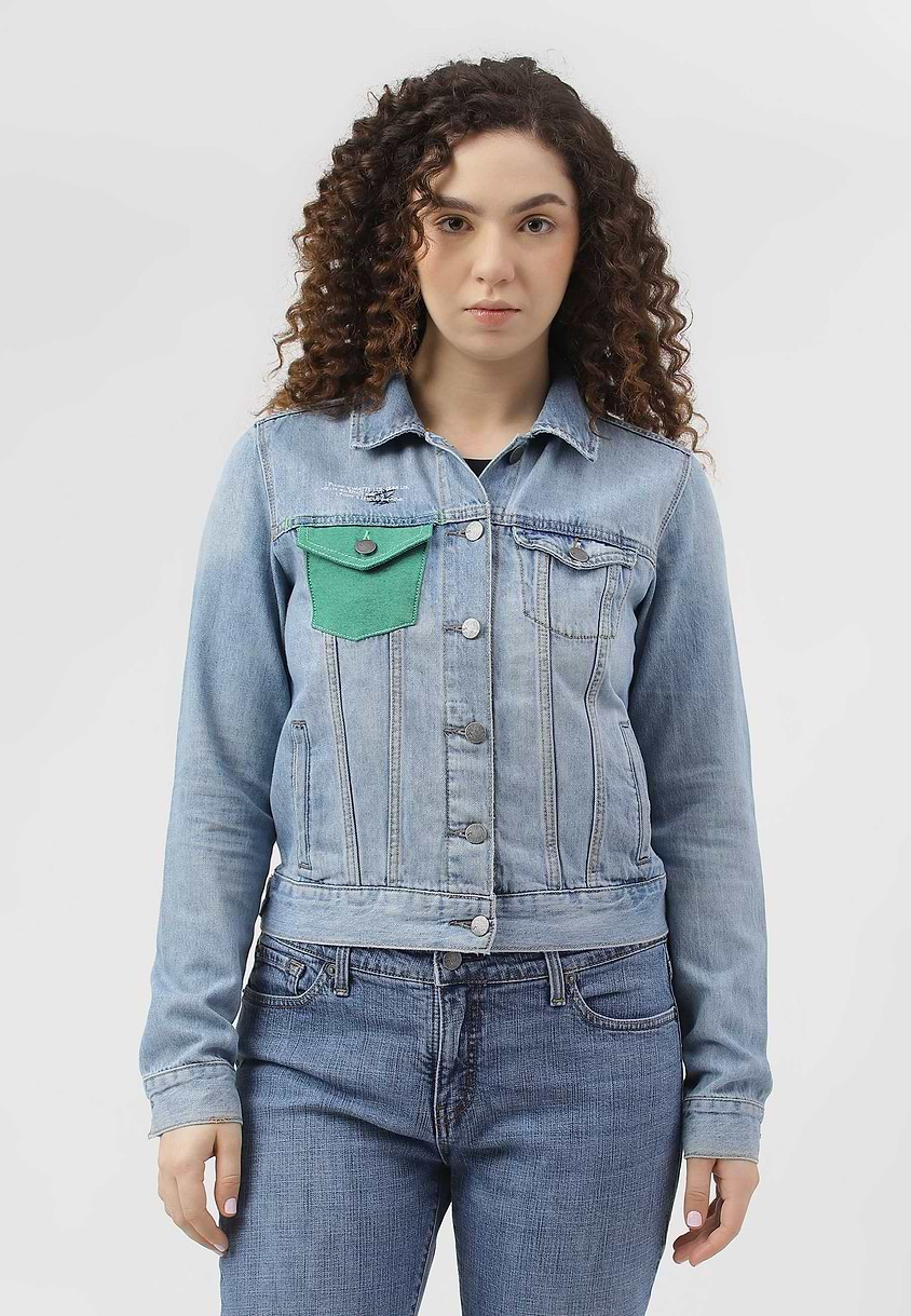 UnCrave Pledge | Light Indigo Regular Trucker Jacket