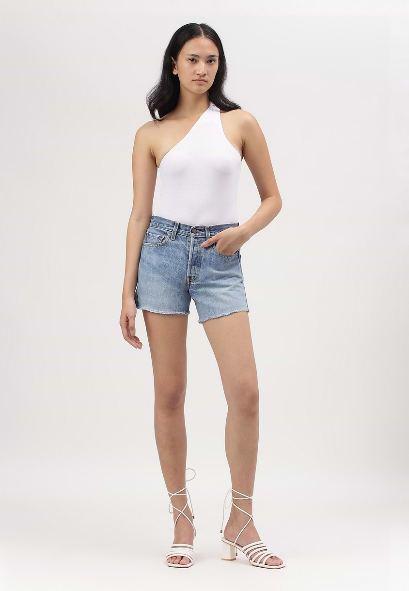 UnExcess Pledge | Mid Indigo High Rise Straight Shorts