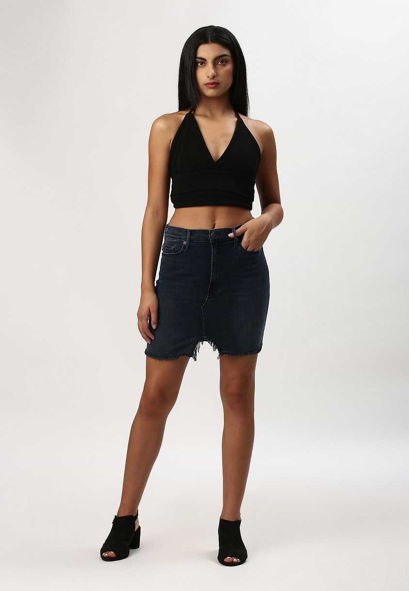 UnWaste Pledge | Dark Indigo Mini Regular Skirt