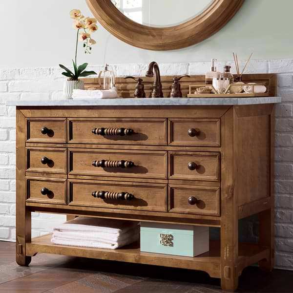 Solid Wood Freestanding Over-the-Toilet Storage MallBoo