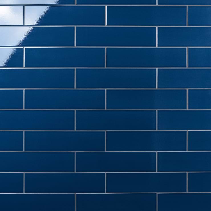 Colorplay Nautical Blue 4.5x18 Glazed Crackled Ceramic Tile