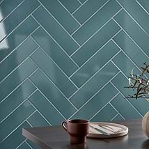 Colorplay Emerald Green 4.5x18 Glazed Crackled Ceramic Tile