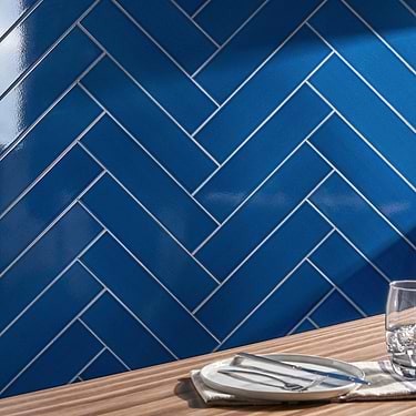 Colorplay Nautical Blue 4.5x18 Glazed Crackled Ceramic Tile