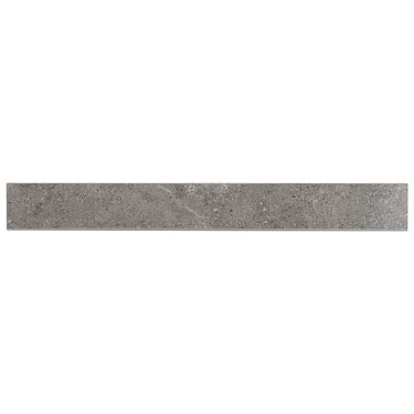 New Rock  Fossil Dark Gray 3x24 Matte Porcelain Bullnose